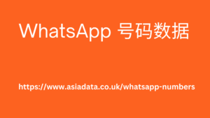 WhatsApp 号码数据